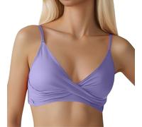 Haut Maillot De Bain Femme Bikini Bandeau pour Bustier Tankini Grande Taille Menstruel Brassière Triangle Hauts Maillots Push Up Haute Vintage Maillot'de Brassiere Rembourré avec Armature Grossesse