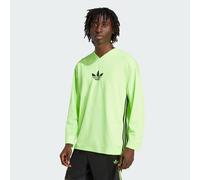 Haut manches longues mesh adidas Originals Adicolor Signal Green / Black XL