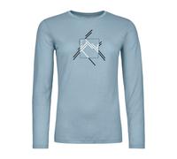 Ortovox 185 Merino MTN Cutout LS Femmes T-shirt M Bleu clair