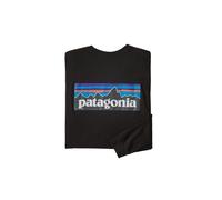 Patagonia T-shirt en coton recyclé M's L/S P-6 Logo Responsibili-Tee Homme Noir XL