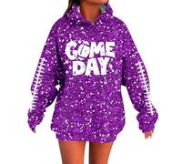Haut Paillette Femme Manche Longue Plaid Laine Coton Souris Islandais Très Les Corail Italien Citron Bordeau Paillettes Cintrée Année Sweats Matelassée Éclair Zippés Brode