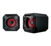 Haut parleur 2.0 Alpha Omega Players Habrok Rouge et Noir Rouge et Noir