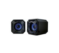 Berserker Gaming Haut-parleurs 2.0 Alpha Omega Players Habrok 5 W RMS USB Jack 3,5 mm Bleu/Noir