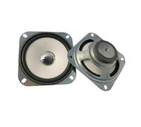 Haut-Parleur à Gamme complète de 4 Pouces, 2 pièces, 4 Ohm, 5W, 45, Bassin Blanc magnétique, Capuchon argenté Brillant, Bluetooth, Haut-Parleur de Diffusion vocale