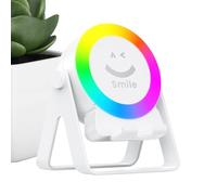 Haut-Parleur à Induction pour Téléphone Portable Enceinte Compacte pour | Lecteur Audio avec Lumière RGB 4 en 1 pour Maison Bureau Restaurant Magasin Événements