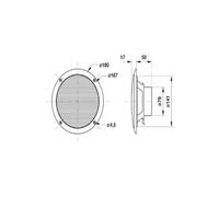 Haut-parleur à large bande Visaton FR16WP Noir