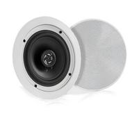 Pyle Système d’Enceinte Plafond Bluetooth 13,34 cm-Système d'Enceinte Plafond/Murale 2 Voies-Grilles Rondes/Carrées Amovibles, Cône en Polypropylène & Tweeter en Polymère - Haut Parleur Bluetooth