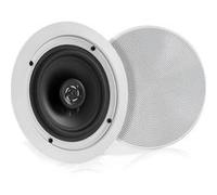 Pyle Système d’Enceinte Plafond Bluetooth 13,34 cm-Système d'Enceinte Plafond/Murale 2 Voies-Grilles Rondes/Carrées Amovibles, Cône en Polypropylène & Tweeter en Polymère - Haut Parleur Bluetooth
