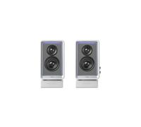 Edifier Haut-parleur de moniteur QR65 – 70W, RVB, 3x USB TurboGaN, Sortie caisson de basses – Blanc