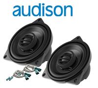 Audison APBMW X4E Haut-Parleur Coaxial Deux Voies 10cm 160W pour BMW et Mini avec Tweeter Tetolon, Cône Papier Hydrofuge et Connecteurs Plug & Play, 4 Pouces