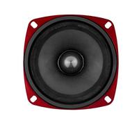 Haut-parleur Automobile 80W 90dB 10×10cm Profondeur d'Encastrement 5cm Rouge / Noir