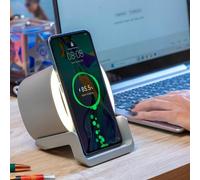 Haut-Parleur Avec Chargeur Sans Fil Et Lumière LED