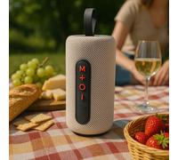 Haut-parleur Bluetooth 16W - Haut-parleur sans fil avec éclairage LED - Couplage TWS - Bluetooth 5.4 - Rechargeable par USB-C - Convient pour la boîte de fête, le karaoké et le streaming de musique
