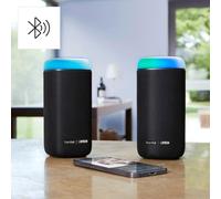 Haut-Parleur Bluetooth,30 W (Étanche Ipx4,Effets Lumineux Led,12 Heures D'Autonomie,Haut-Parleur Bluetooth Petit,Boîte À Musique Bluetooth,Enceinte Bluetooth),Noir