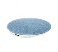 Haut-parleur Bluetooth 5.4 avec bruit blanc, minuterie et son privé, ultra fin et portable, pour les personnes dormant sur le côté et les troubles du sommeil (bleu)