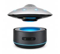 Haut-parleur Bluetooth à lévitation magnétique avec lumière LED et | Bluetooth 5.0, son stéréo à 360°, lecture de 8 heures, levage à une touche et affichage magnétique rotatif de lévitation
