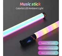 Haut-parleur Bluetooth activé par la voix, barre lumineuse, musique, rythme, lampe, Rechargeable, voiture, maison, atmosphère, décor LED