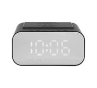 Haut-parleur Bluetooth avec chargeur sans fil 15W, 45 mm, noir, FM, minuterie