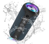 Haut-Parleur Bluetooth Avec Lumière Led, Mini, Portable, Fonction Mains Libres, Sans Fil, Protection Ipx7 Contre L'Eau Et Son Surround À 360°, Avec Aux, Tf, Pour L`Extérieur