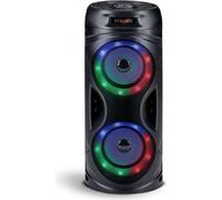 Haut-parleur Bluetooth avec lumière RGB - Boîte Bluetooth avec 4,5 heures d'autonomie - Boîte à musique avec USB et carte TF - 16 x 38.5 cm