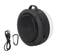 Haut-parleur Bluetooth étanche à ventouse, haut-parleur Portable sans fil (Noire)