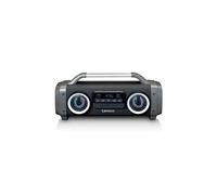 Haut-parleur bluetooth étanche aux éclaboussures radio fm usb et sd avec effets lumineux noir