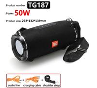 Haut-parleur Bluetooth extérieur ipx6 imperméable sans fil colonne portable super Basic Party audio 3D stéréo Haut-parleur PC music center super Bass FM TF carte USB tg187-50W Noir