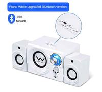 Haut-parleur Bluetooth externe en bois,caisson de basses TF USB,carte stéréo sans fil,ordinateur de bureau,ordinateur portable,réduction de 2.1 - Type Bluetooth version #A