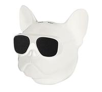 Haut-Parleur Bluetooth, Haut-Parleur Créatif en Forme de Chien, 4.1 Puce Bluetooth Lecteur de Musique Stéréo en Forme de Chien Portable Haut-Parleur sans Fil Bluetooth Grande Mémoire avec 32G (Blanc)
