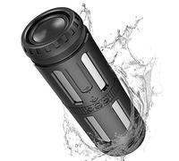 Haut-parleur Bluetooth Haut-parleurs portables pour voiture Son stéréo à 360 °, 30 h de lecture, batterie rechargeable 5200 mAh, étanche, haut-parleurs sans fil haut-parleur portable avec lampe de