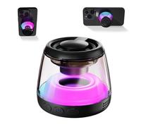 Haut-parleur Bluetooth magnétique, haut-parleur de douche étanche, support portable pour téléphone portable pour iPhone 16/15/14/13/12, cordon et veilleuse RVB, ou maison, extérieur, piscine, cadeau