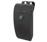 Haut-Parleur Bluetooth Mains Libres SP09 pour Téléphone Portable, Haut-Parleur sans Fil dans la Voiture avec Clip de Visière, Activation Automatique du Mouvement, Connexion de 2 Téléphones, 10 Heures