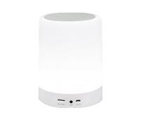Haut-parleur Bluetooth Manhattan 3W avec lumières LED 90mm x 120mm Blanc