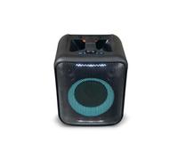 Nedis Enceinte de fête Bluetooth – 150 W – Autonomie 5 h – Lumière de fête – Orange/Noir