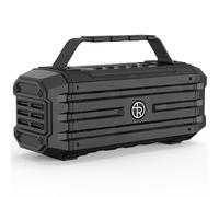 Haut-parleur Bluetooth portable 120 W de crête 80 W, couplage TWS, basses profondes, haut-parleur Hi-Fi, étanchéité IPX6, boombox son DSP pour extérieur, camping, fête, plage (noir)