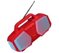 Haut-parleur Bluetooth Portable, caisson de basses, micro HD intégré, lumière colorée, stéréo, musique, Boombox, Radio, colonne