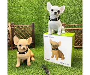 Haut-parleur Bluetooth Portable Chien - Mini Enceinte Sans Fil Stéréo 3D - Haut-parleur Design Décoratif - Lecteur MP3/USB/TF-TECHTA