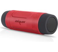 Haut-parleur Bluetooth portable d'extérieur ZEALOT S1, prend en charge la carte TF/AUX-IN/FM-Radio, avec éclairage LED, mains libres avec microphone, batterie au lithium intégrée de 4000 mAh, rouge