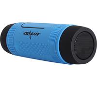 Haut-parleur Bluetooth portable d'extérieur ZEALOT S1, prend en charge la carte TF/AUX-IN/FM-Radio, avec éclairage LED, mains libres avec microphone, batterie au lithium intégrée de 4000 mAh, bleu