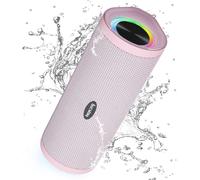 Haut-Parleur Bluetooth Portable, Haut-Parleurs D'Extérieur Sans Fil Étanches Avec Lumière Led, Basses Améliorées, Ipx7 Flottant, 40 Heures De Lecture, Carte Tf, Véritable Stéréo Sans Fil Pour