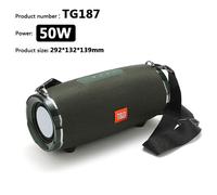 Haut-parleur Bluetooth portable haute puissance TG187,colonne de son étanche,adapté aux haut-parleurs d'ordinateur PC,boom box subwoofer,50W #A
