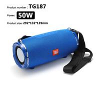 Haut-parleur Bluetooth portable haute puissance TG187,colonne de son étanche,adapté aux haut-parleurs d'ordinateur PC,boom box subwoofer,50W #E