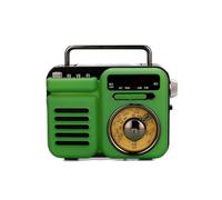 Haut-parleur Bluetooth portable rétro alimenté par l'énergie solaire à manivelle Boîte d'urgence extérieure Sortie de qualité Petit haut-parleur radio haut