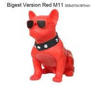 Haut-parleur Bluetooth portable sans fil Big Bulldog,radio Surround,carte multifonction,caisson de basses,qualité sonore 3D,FM RapBass - Type M11 Bigest Red