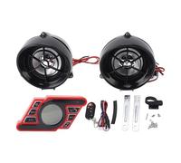 Haut-Parleur Bluetooth pour Moto, système stéréo étanche avec Alarme antivol, Appel Mains Libres, Navigation vocale pour motocyclistes, Plastique