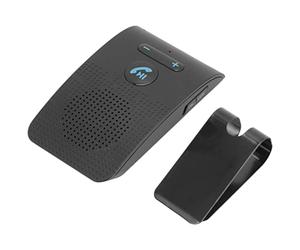 Haut-parleur Bluetooth pour Voiture, Kit Mains Libres pour Téléphone Portable Bluetooth 5.0 avec Clip de Visière, Mise Sous/hors Tension Automatique, Diffusion Vocale, Double Connexion de Téléphone Po