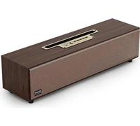 Haut-parleur Bluetooth rétro en bois, Design portable, Fonctionnalité polyvalente, Couleur bois brun