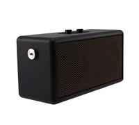 Haut-parleur Bluetooth rétro en bois pour ordinateur de maison, téléphone, extérieur portable en cuir
