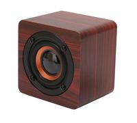 Haut-Parleur Bluetooth Rétro sans Fil, pour la Maison, Les Voyages et L'extérieur, Mini Conception Portable en Bois (Grain d'acajou (Version Export))
