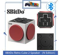 Haut-parleur Bluetooth sans fil 8BitDo Retro Cube 2 pour clavier et souris 8BitDo N Edition avec station de charge Son stéréo véritable Retro Cube 2